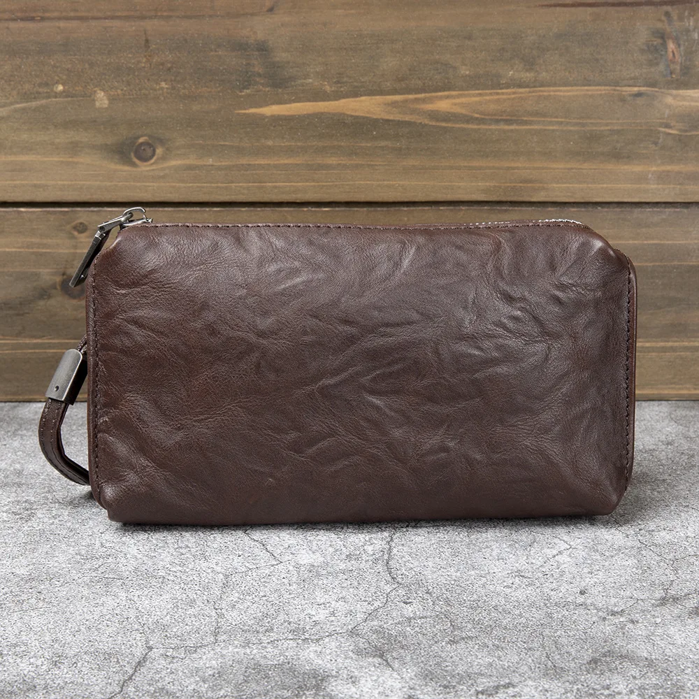 Men Cowhide Clutch Purse Bag M - Travel Organizer Men review and price