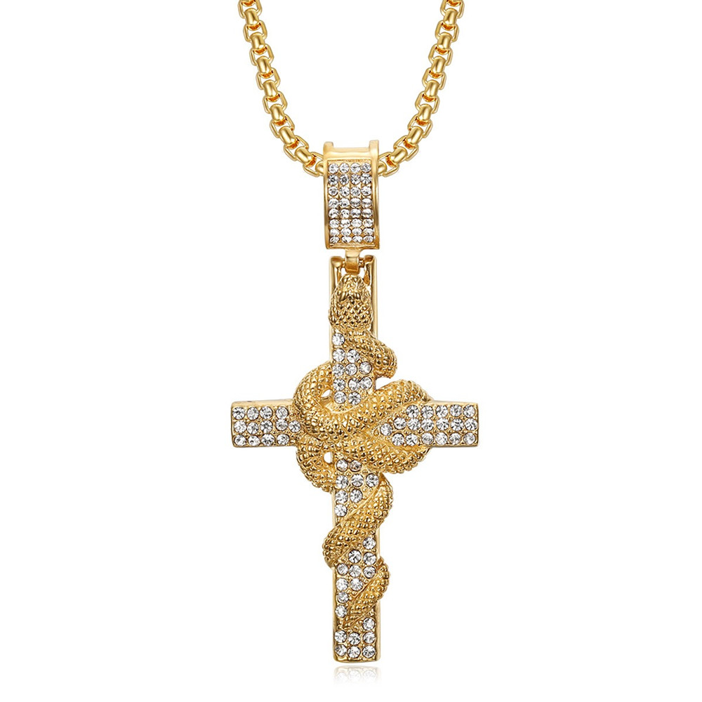 Snake Pattern Carved Stainless - Men Accessories All review and price