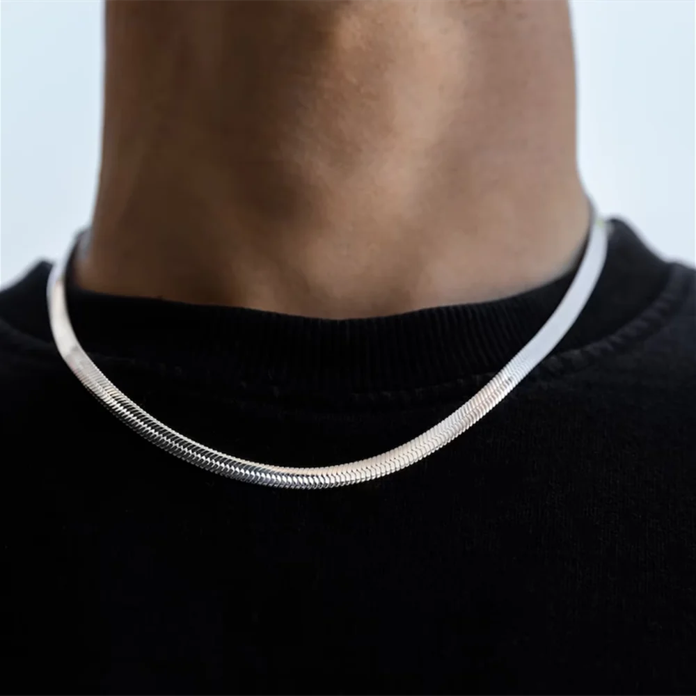 Stainless Steel Snake Chain Ne - Men Accessories Neck Chain review and price